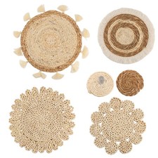 Set 6 Pezzi Cestino da Parete Boho, Decorazioni Divano-Comodino O1Y22404