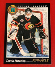 NHL DARRIN MADELEY Ottawa Senators 1993-94 Pinnacle ROOKIE Trading CARD #211. rookie card picture