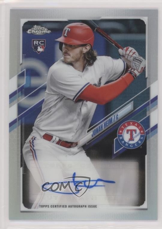 2021 Topps Chrome Update Target Chrome Auto Jonah Heim #CUSA-JHE Auto 0sq7