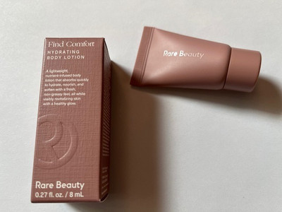 Rare Beauty Find Comfort Hydrating Body Lotion Mini Sample, 0.27 Fl Oz/ 8 mL