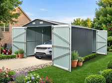 Casa casetta giardino 14mq lamiera garage rimessa auto box cm 495x300x232h  948v