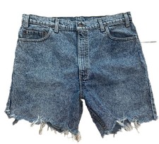 Vintage light wash 90s era Levi  s 540 hand cut Jean shorts Levis 38 Raw Hem USA