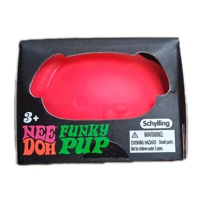 Sealed Needoh Funky Pup Pink - Squishy Stress Relief Toy Schylling Free Shipping
