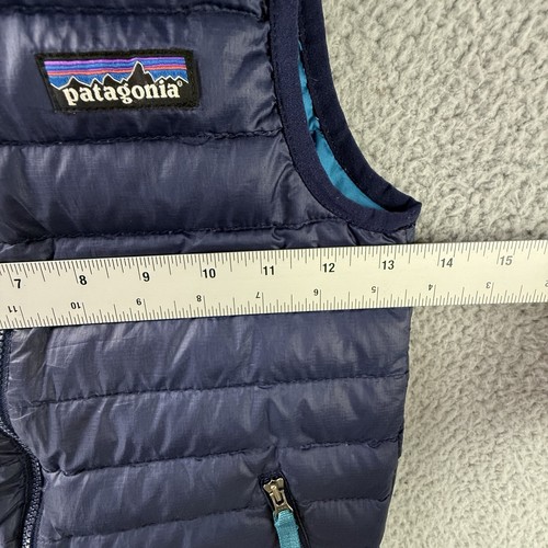 Patagonia Vest 5T Kids Down Puffer Jacket Navy Blue Full Zip Outdoor - Picture 6 of 13