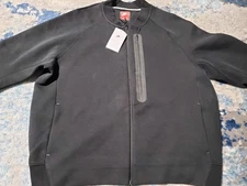 Nike Sportswear Tech Fleece Bomber Jacket Black Men’s Sz XL (FB8008 010)