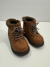 Wonder Nation Kids' Boots, Size 4, Brown,Lined
