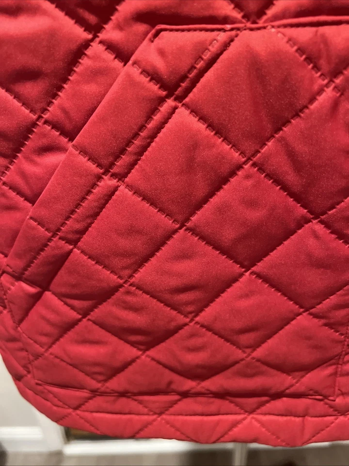 Chaleco acolchado Burberry London rojo mediano excelente estado envío gratuito Foto 3 de 4