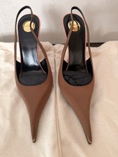 Saint Laurent YSL Deroche Slingback Pumps Sat...