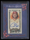 Alec Burleson 2025 Topps Allen & Ginter #MA-ABU Mini Autographs Blue Framed #/99