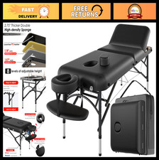 84 Portable Massage Table - Lightweight, Adjustable, Folding Spa Bed with Carry