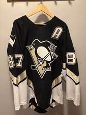 Reebok Pittsburgh Penguins Crosby 87 Authentic On-Icd NHL Hockey Jersey