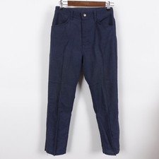 Vintage 70s Mr Leggs Women's Pants Blue Disco 28x27 Talon Zipper