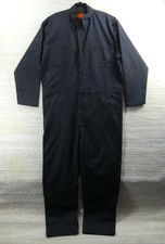 Red Kap Coveralls Mens 50 Long Black Long Sleeve Workwear