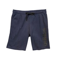 Adidas Shorts Mens Medium Navy Essentials Fleece Cotton Blend 10 Inch Drawstring