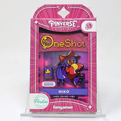 PINVERSE OneShot Niko Figure Pin Pack + Trading Card + Stickers