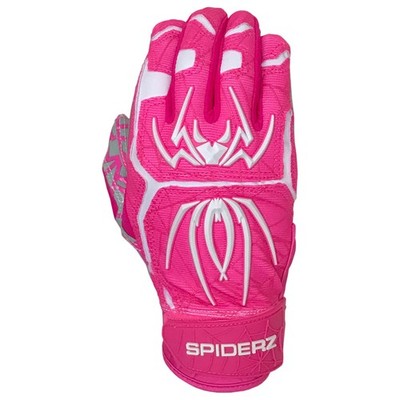 Gants de frappe hybrides de baseball/softball Spiderz 2025 - Blanc