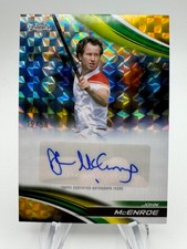 2025 Topps Chrome Tennis JOHN MCENROE Gold Geometric Auto /50 #CAJME