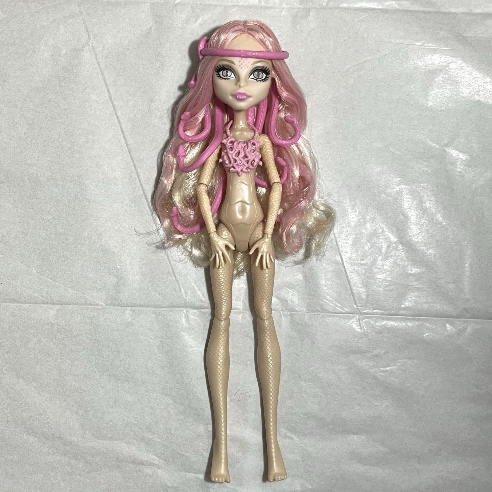 Monster High Viperine Gorgon Frights Camera Action Doll (Incomplete)