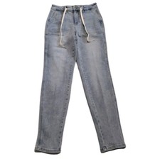 Judy Blue Jogger Jeans Size 5/27 Big Pockets Drawstring Light Wash Women's 5 27