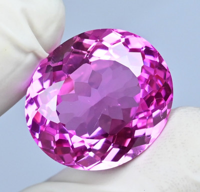 30.45 Ct Natural Mogok Pink Ruby Oval Certified Flawless Loose Gemstone
