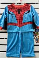 NWT toddler boys Marvel Comics SPIDERMAN Pajamas with web-winged sleeves 18 mo.