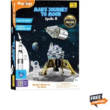Apollo 11 Rocket & Satellite Model Making Set - Educational STEM Toy for Kids
