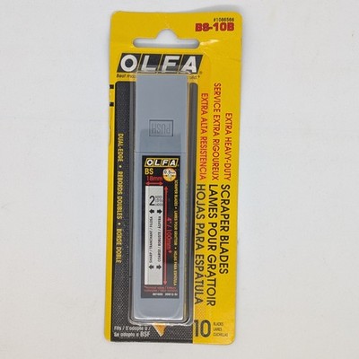 OLFA 18mm Extra Heavy-Duty Scraper Blade (BS-10B) Pack of 10 Replacement Blades