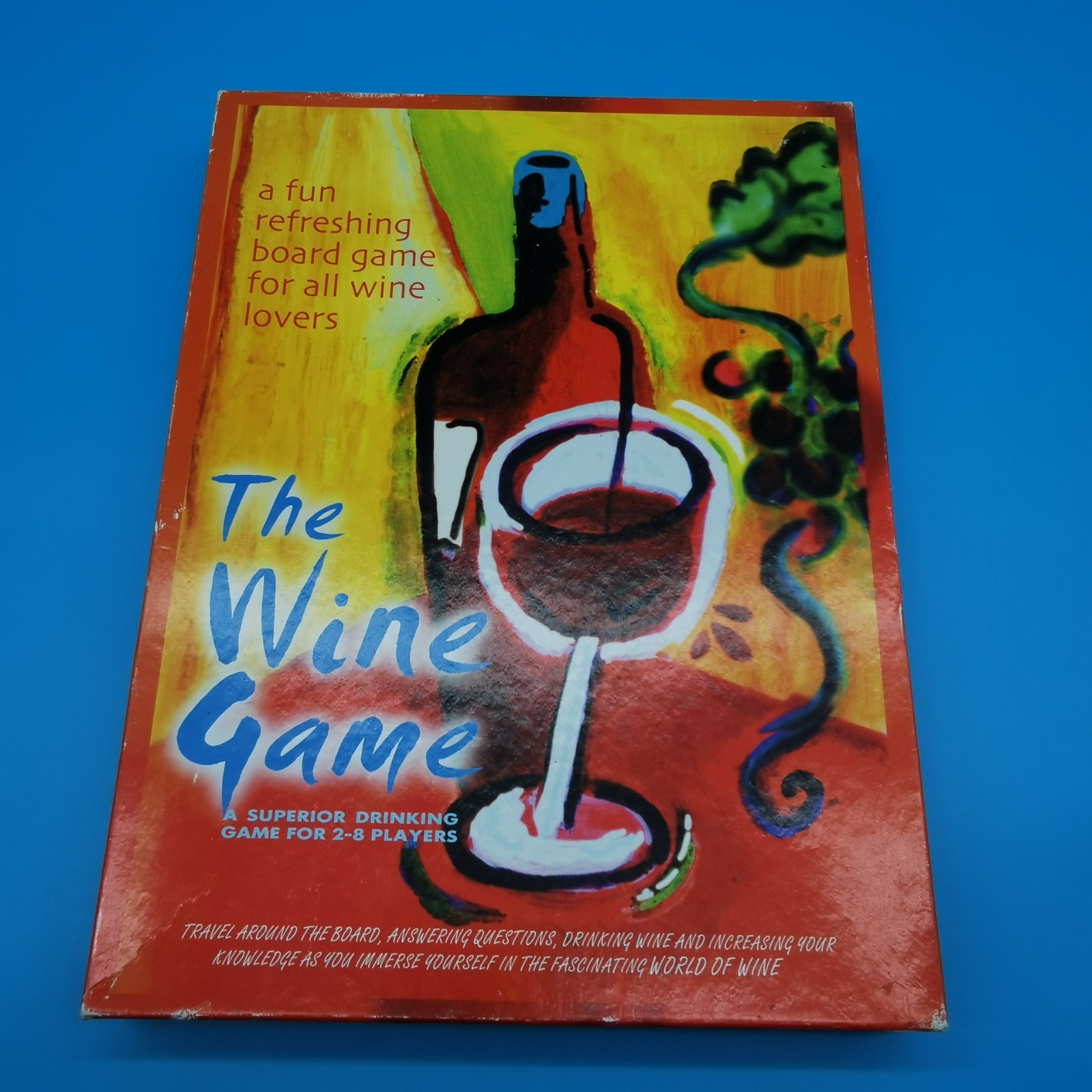 The Wine Game Boxer Games 1997 Complete Vintage Board Game Trivia Drinking Party