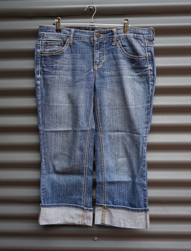 Tommy Hilfiger Women’s Blue Cropped Jeans Label Size 8 American Spirit