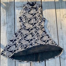 Black & Beige Ornate Paisley Formalwear Mini Dress From Forever 21