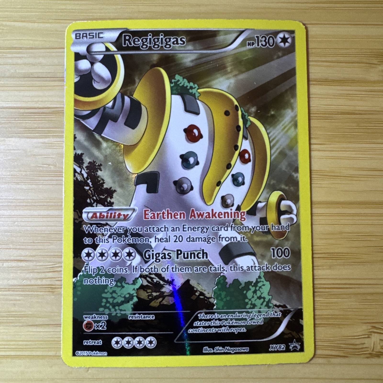 Regigigas XY82 Holo Full Art XY Promo Pokemon Card MP