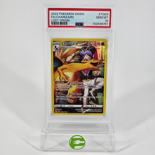 Pokémon TCG Sword & Shield - Lost Origin Charizard TG03/TG30 Holo English PSA 10