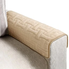 Velvet Couch Arm Covers, Backrest Covers, Waterproof Sectional Sofa Couch Cov...