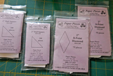 350 pcs Piecing English Paper Quilting Templa...