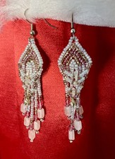 Ukiah Indians beaded earrings from Ukiah Museum in Northern California