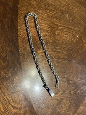 Nice Pocket Watch Chain Fob Curb Link Design Clip End - Stainless steel 14  