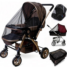Baby Stroller Mosquito Net 2 Pack - Durable Mesh Protection for Bassinets, Cra
