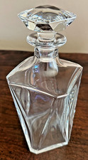 Vintage Mid Century Hand Crafted Baccarat Crystal Whiskey Decanter With Stopper