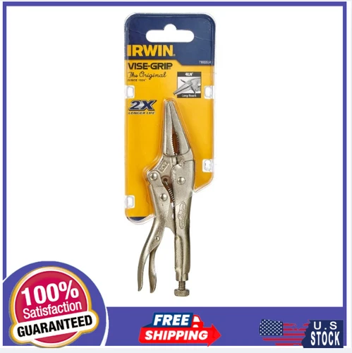 IRWIN VISE-GRIP Original Locking Pliers Long Nose 4-Inch 1602L3