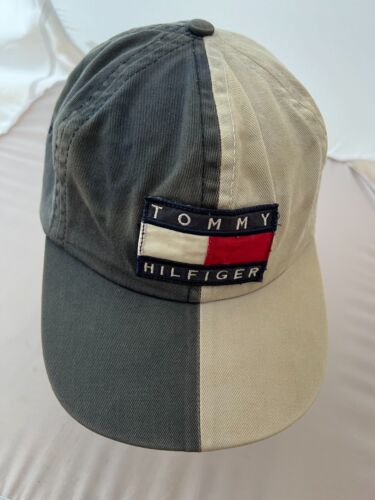 Vintage 90er Tommy Hilfiger Golf Split Strapback Mütze Aufnäher Made in USA SELTEN! - Bild 3 von 14