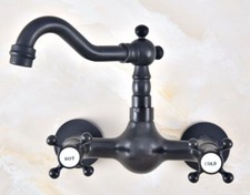 Kitchen Wet Bar Bathroom Sink Faucet Tap Oil Rubbed Bronze Wall Mounted enf463