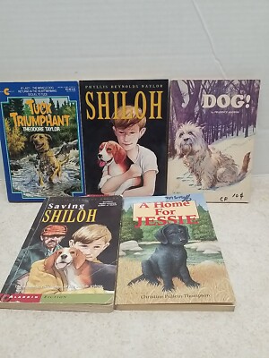 LOT OF 5 DOG/PUPPY STORY CHAPTER BOOKS Assorted Authors 