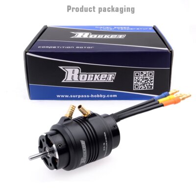 SURPASS Rocket 2958 6500/3380KV Brushless Motor + Water Cooling Set for RC Boat
