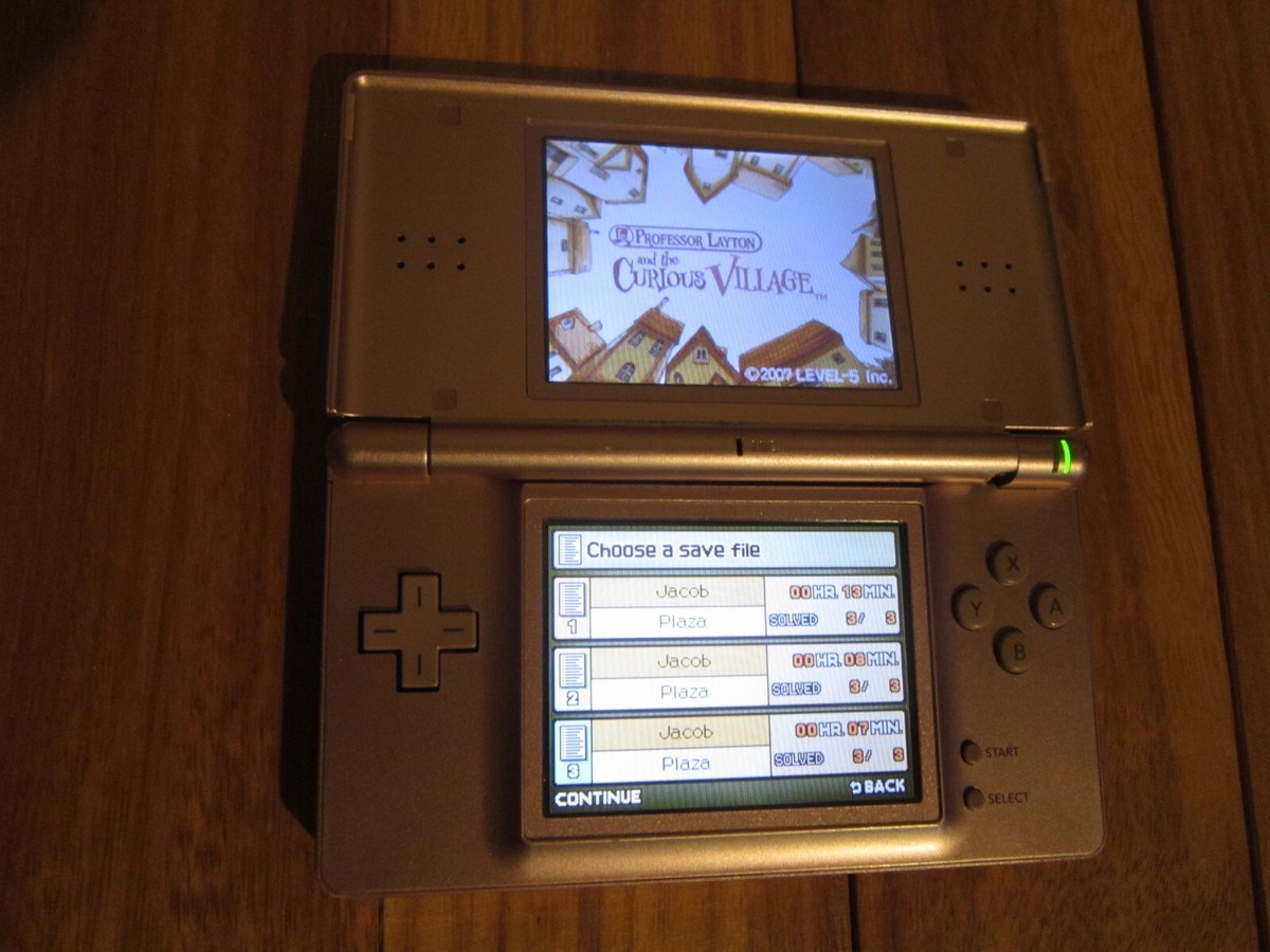 Nintendo DS Lite Handheld Console Coral Pink For Parts or