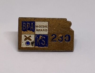 BPA KS High Hi Score Award 230 Kansas Bowling Lapel Pin (202) | eBay