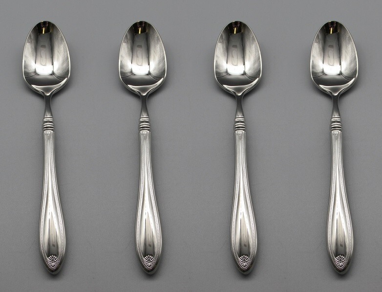 Oneida Stainless Flatware SHERATON Teaspoons Set of Four New