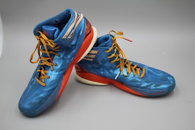 Adidas Basketball Adizero Sprint Web Orange Blue 600001 Mens Size 11 High Top