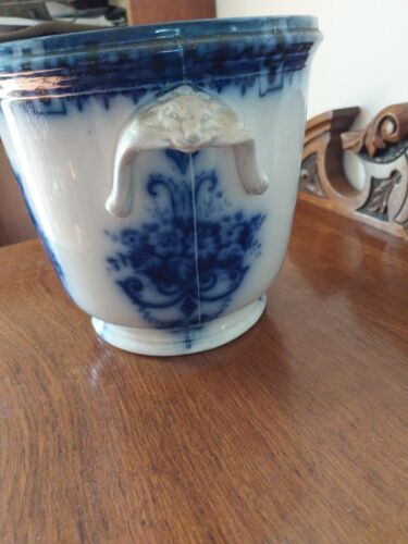 Royal Coronaware Stoke England DORIS CHINA PLANT POT Vintage Blue And White - Picture 12 of 13