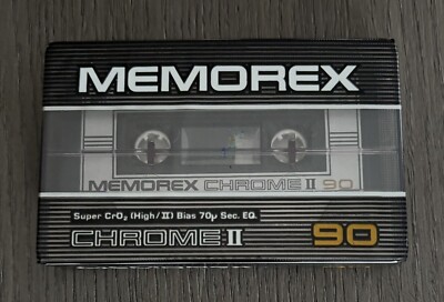 1 MEMOREX CHROME II 90 Rare Vintage   1982  Audiokassette NEU  OVP