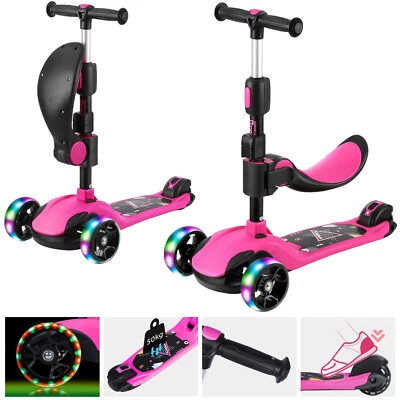 MARKENLOS Kinderroller LED Räder Kinderscooter Cityroller ab 3-12Jahre Kinder Scooter NEU